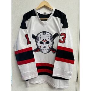 Ari Lehman Friday 13th Jason Signed Hockey Jersey - Beckett COA Inscribed Auto